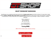 Tablet Screenshot of gtshop.pl